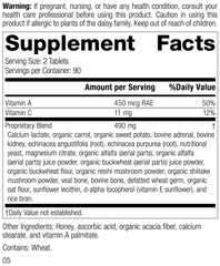 Cataplex A-C, Rev 04 Supplement Facts