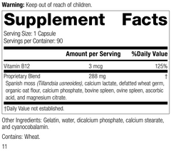 For-Til B12®, 90 Capsules, Rev 10 Supplement Facts