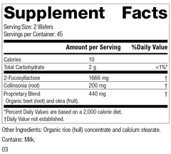 GI Stability™ 90 Wafers, Rev 02 Supplement Facts