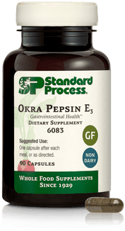 Okra Pepsin E3, 90 Capsules