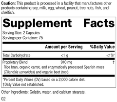 8445 Zymex R02 Supplement Facts