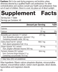 Boswellia Complex, 40 Tablets, Rev 04 Supplement Facts