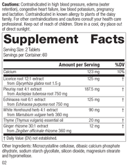 Broncafect, 60 Tablets, Rev 02 Supplement Facts
