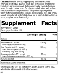 ProstaCo, 120 Capsules, Rev 08 Supplement Facts