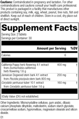 Nervagesic, Rev 01 Supplement Facts